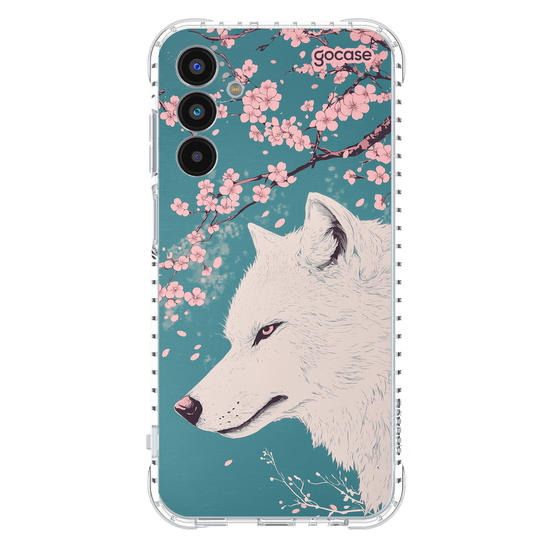 Capinha para celular  Cherry Blossom Wolf