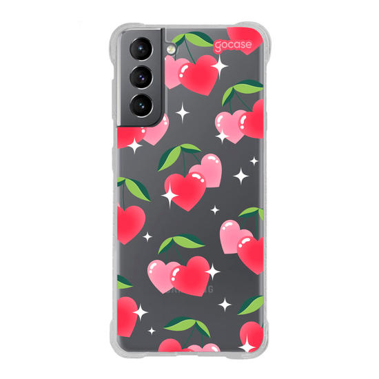 Capinha para celular Cherry Hearts