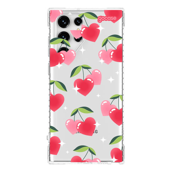 Capinha para celular Cherry Hearts