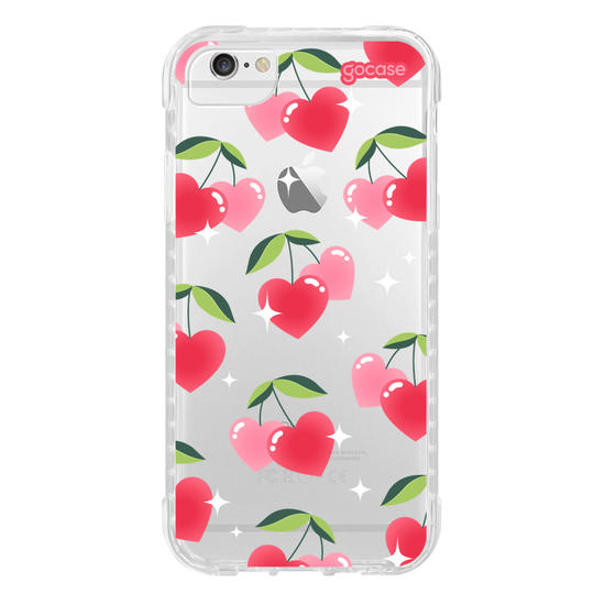 Capinha para celular Cherry Hearts