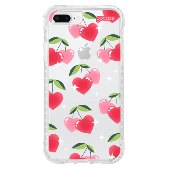 Capinha para celular Cherry Hearts
