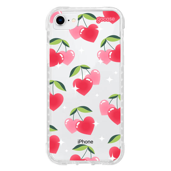 Capinha para celular Cherry Hearts