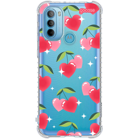 Capinha para celular Cherry Hearts
