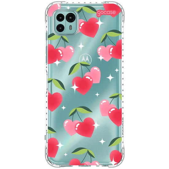 Capinha para celular Cherry Hearts