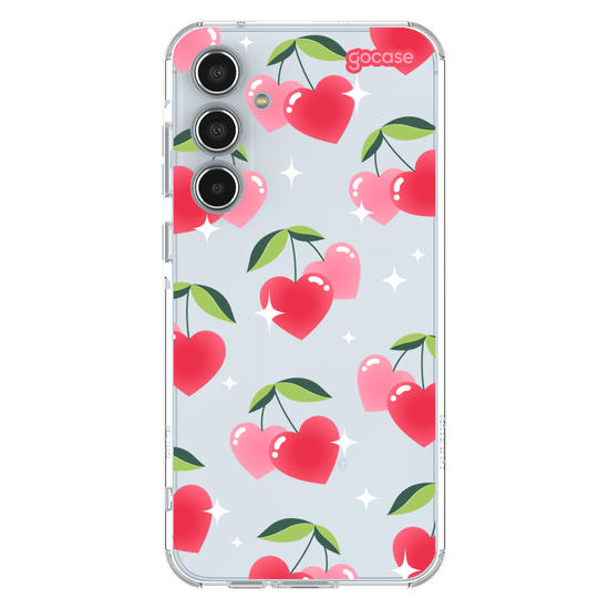 Capinha para celular Cherry Hearts