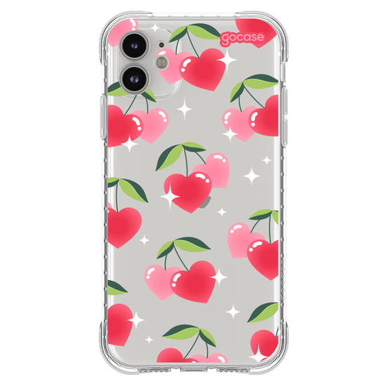 Capinha para celular Cherry Hearts