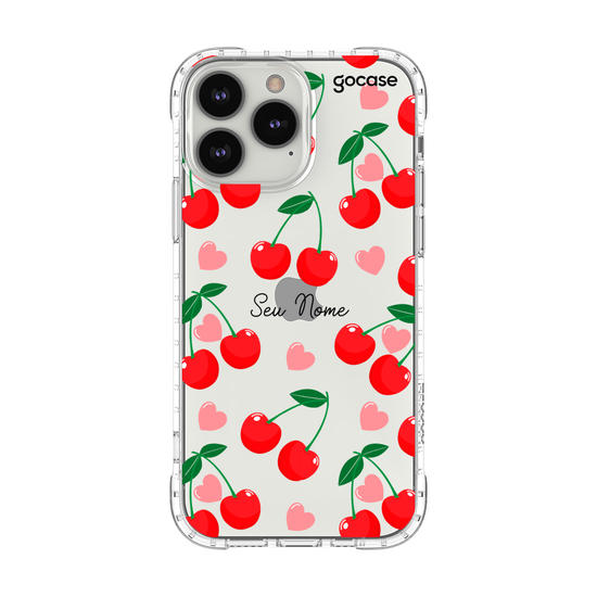 Capinha para celular  Corações de cereja.