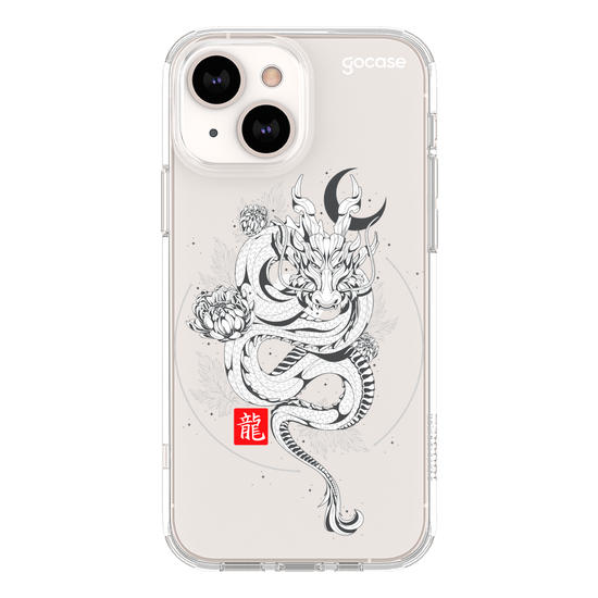 Capinha para celular Chinese Dragon Bloom