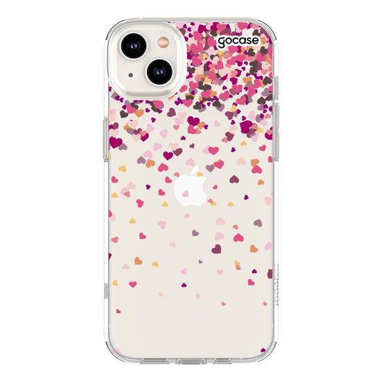 Capinha para celular Chuva de Corações Manuscrita 