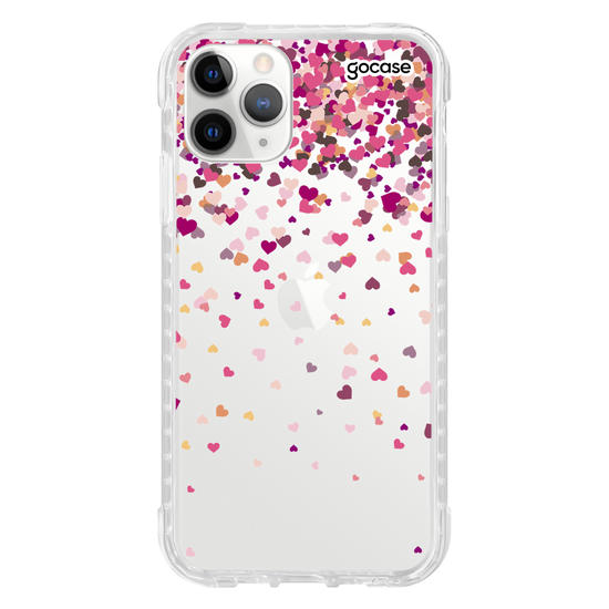 Capinha para celular Chuva de Corações Manuscrita 