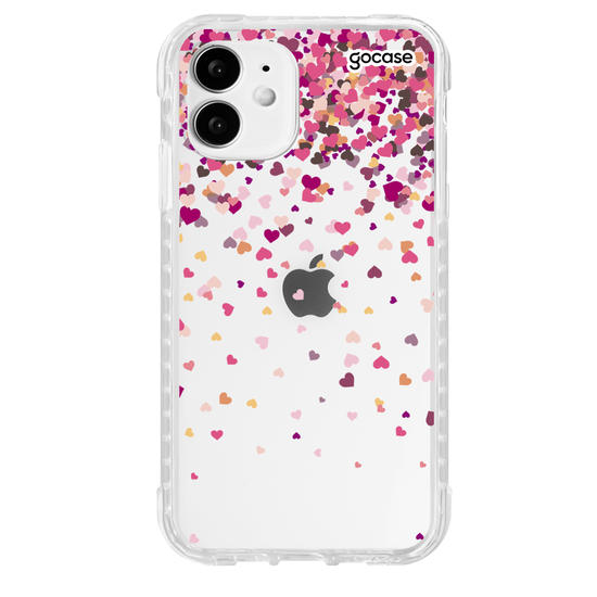 Capinha para celular Chuva de Corações Manuscrita 