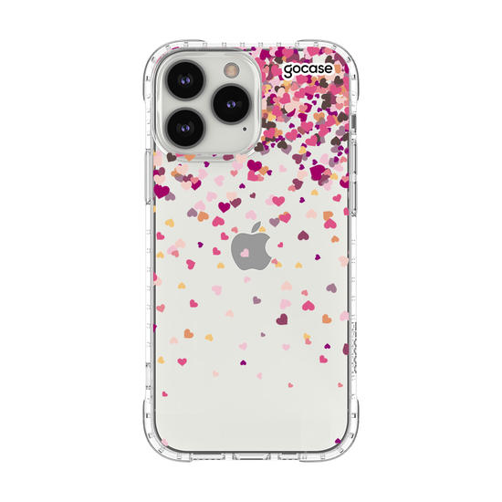 Capinha para celular Chuva de Corações Manuscrita 