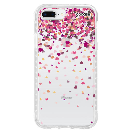 Capinha para celular Chuva de Corações Manuscrita 