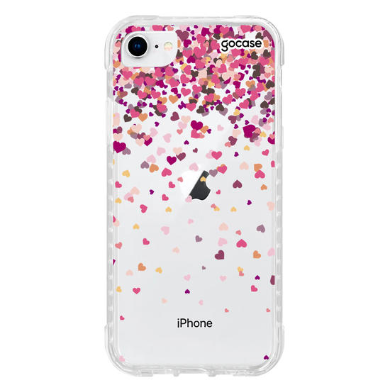 Capinha para celular Chuva de Corações Manuscrita 