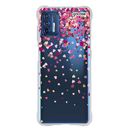 Capinha para celular Chuva de Corações Manuscrita 