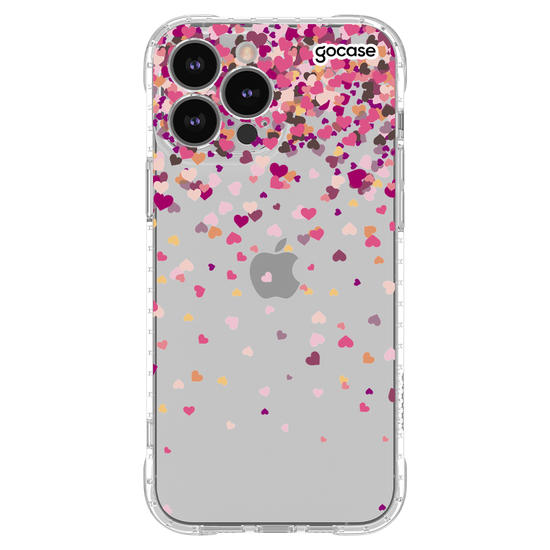 Capinha para celular Chuva de Corações Manuscrita 