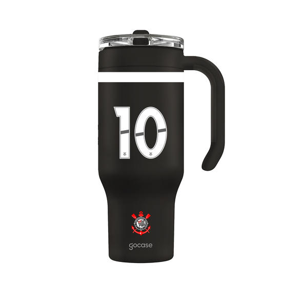 Copo Térmico Life + Ebook - Corinthians - Uniforme 2 2025 P