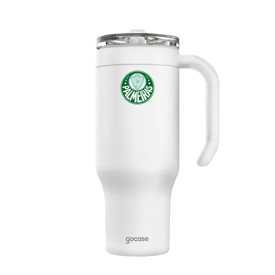 Copo Térmico Life + Ebook - Palmeiras