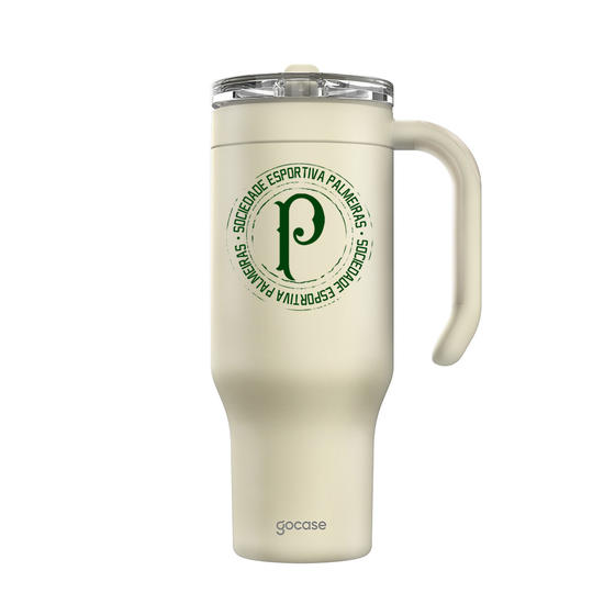 Copo Térmico Life + Ebook - Palmeiras - Stamp