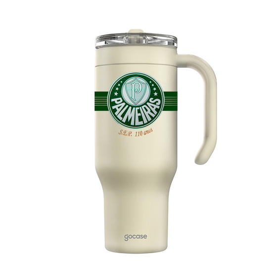 Copo Térmico Life + Ebook - Palmeiras Uniforme 1