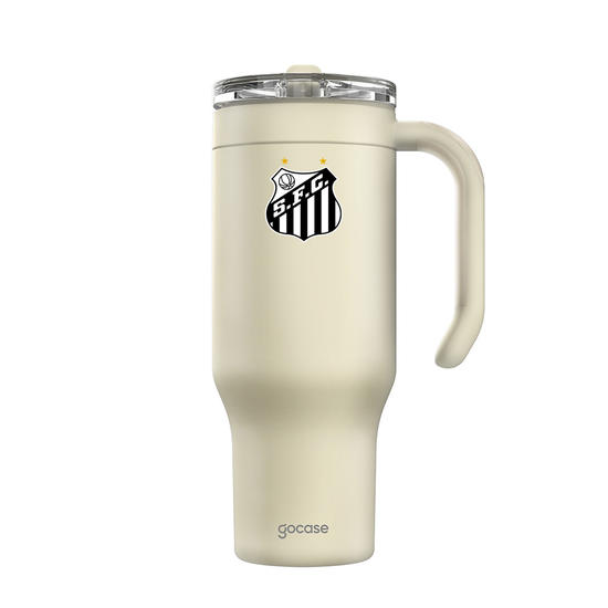 Copo Térmico Life + Ebook - Santos