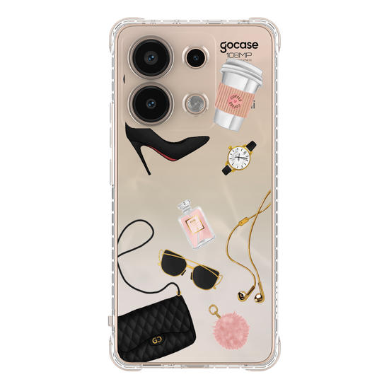 Capinha para celular Moda Elegante Manuscrita