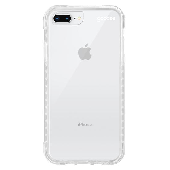 Capinha para celular Clear Logo White