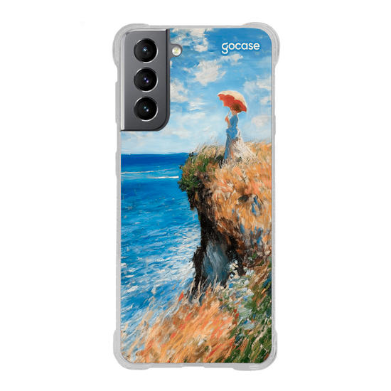 Capinha para celular Monet - Caminhada no Penhasco