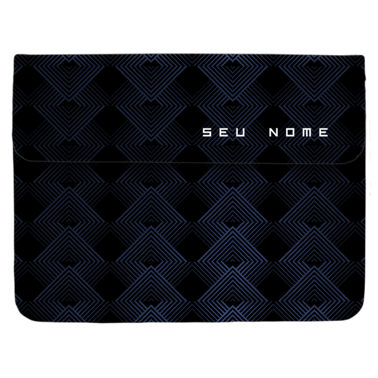 Capa para Notebook - Black Geométrico Personalizada
