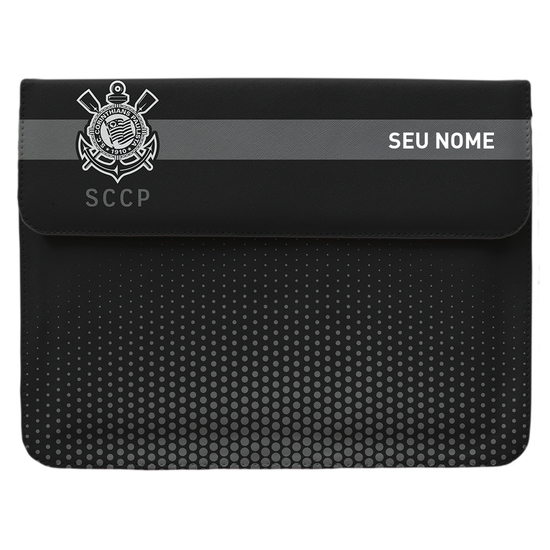 Capa para Notebook - Corinthians Black and White Customizável