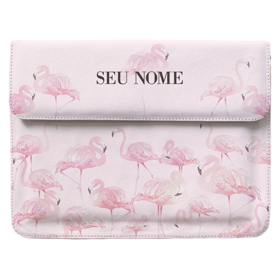 Capa para Notebook - Pink Flamingos by Niina Secrets