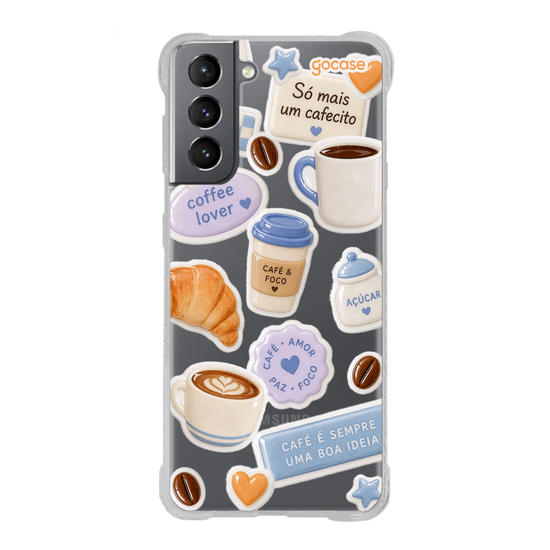 Capinha para celular  Coffee Lover Stickers