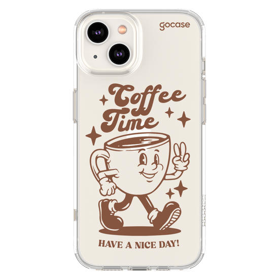 Capinha para celular  Coffee Time Retro