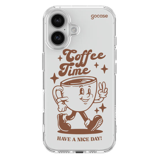 Capinha para celular  Coffee Time Retro