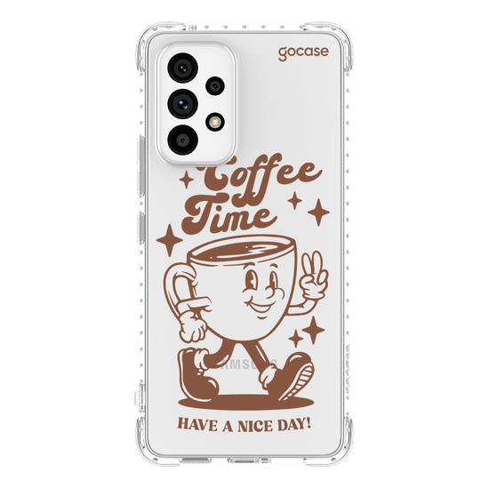 Capinha para celular  Coffee Time Retro
