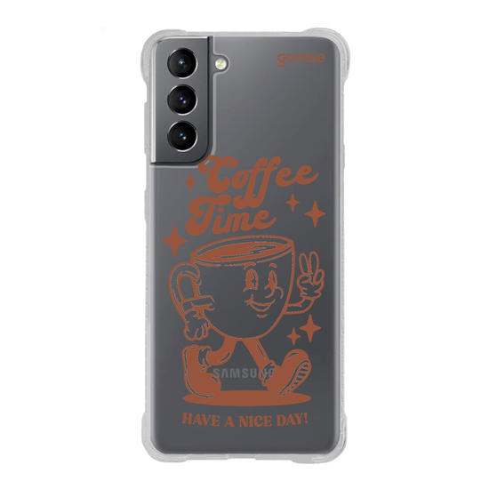 Capinha para celular  Coffee Time Retro
