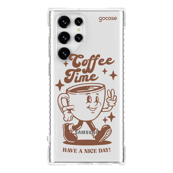 Capinha para celular  Coffee Time Retro