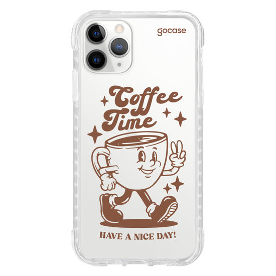 Capinha para celular  Coffee Time Retro