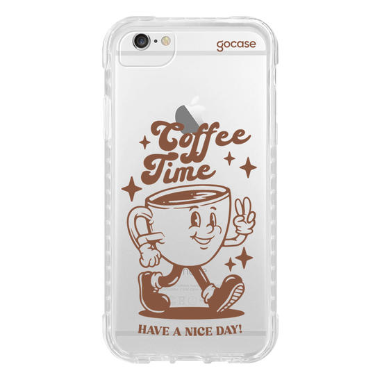 Capinha para celular  Coffee Time Retro