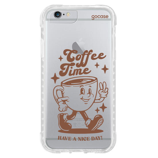 Capinha para celular  Coffee Time Retro
