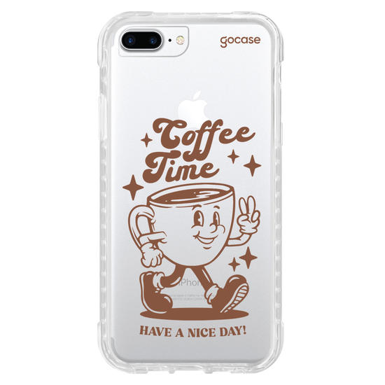 Capinha para celular  Coffee Time Retro