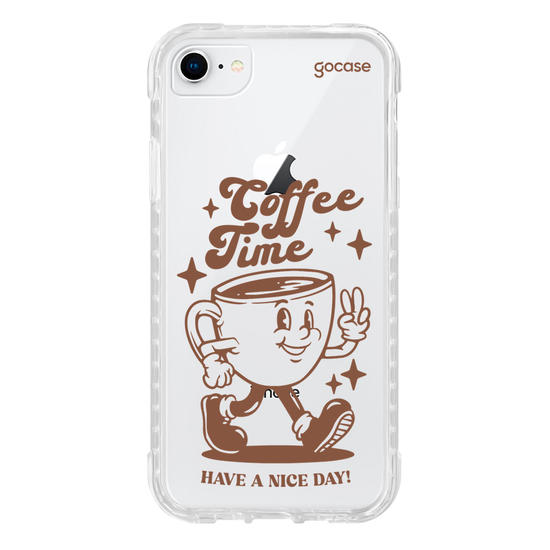 Capinha para celular  Coffee Time Retro