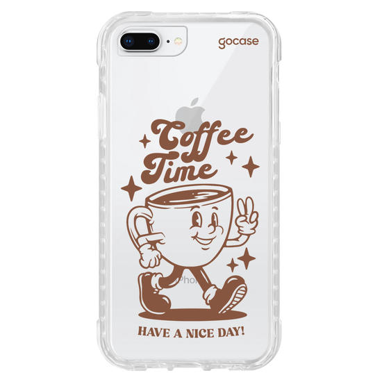 Capinha para celular  Coffee Time Retro