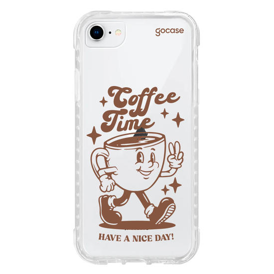 Capinha para celular  Coffee Time Retro