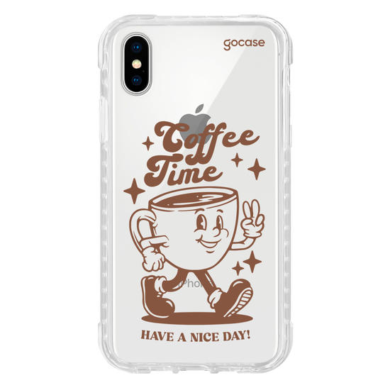 Capinha para celular  Coffee Time Retro