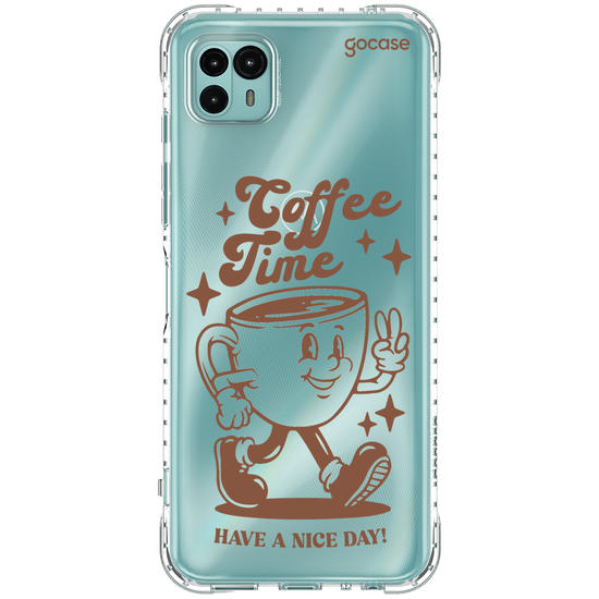 Capinha para celular  Coffee Time Retro