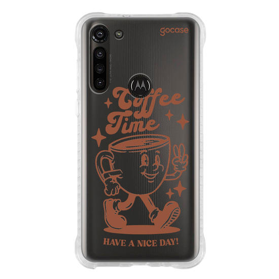 Capinha para celular  Coffee Time Retro