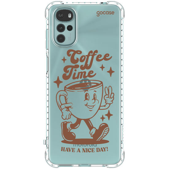 Capinha para celular  Coffee Time Retro