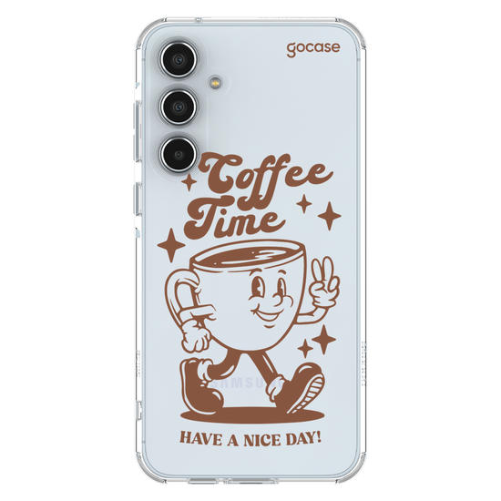 Capinha para celular  Coffee Time Retro