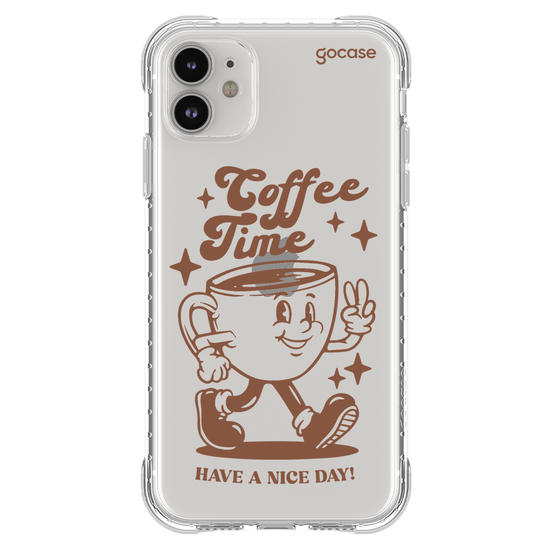 Capinha para celular  Coffee Time Retro
